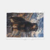 Tibet-Mastiff-Bergansicht-Aufkleber  Fleecedecke (Vorderseite (Horizontal))