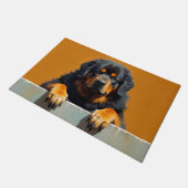 Tibet-Mastiff-Fußmatten-Kunst Fußmatte (Schrägansicht)