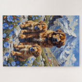 Tibet-Mastiff-Himalaja-Mohn-Kunst Puzzle (Horizontal)