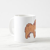 Tibet-Mastiff-Hund Magie Kaffeetasse (Vorderseite Links)