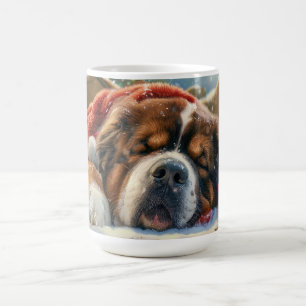 Tibet-Mastiff-Hund Weihnachtsfestlich Kaffeetasse