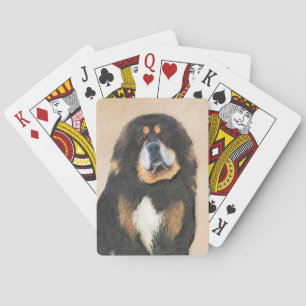 Tibet-Mastiff-Malerei - Süße originelle Hundekunst Spielkarten
