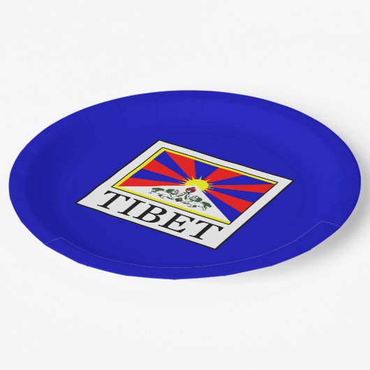 Tibet Pappteller (Schrägansicht)