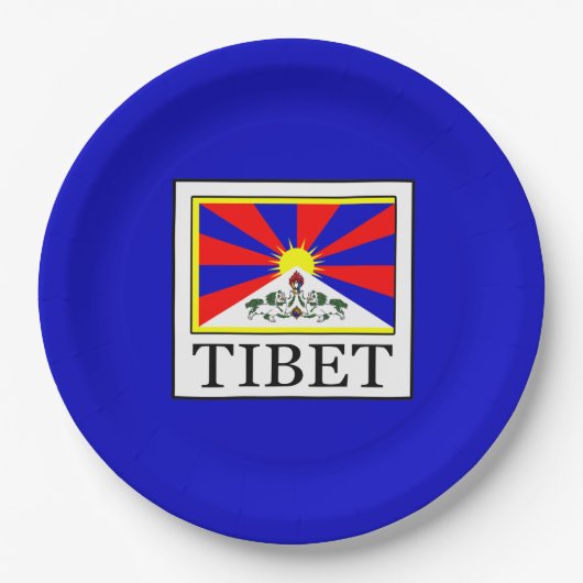 Tibet Pappteller (Vorderseite)