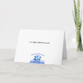 Tibet-Pferdeglückliche Karte (Rückseite)