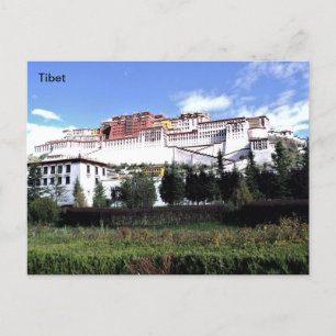 Tibet, Potala Palace in Lhasa, China. Postkarte