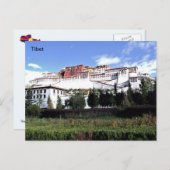 Tibet, Potala Palace in Lhasa, China. Postkarte (Vorne/Hinten)
