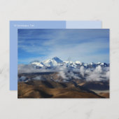 Tibet Qomolangma Mt Everest China Reisen Foto Postkarte (Vorne/Hinten)