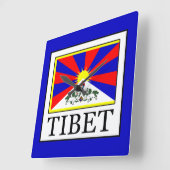 Tibet Quadratische Wanduhr (Winkel)