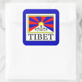 Tibet Quadratischer Aufkleber (Tasche)