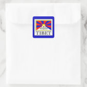 Tibet Quadratischer Aufkleber (Tasche)