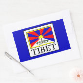Tibet Rechteckiger Aufkleber (Umschlag)