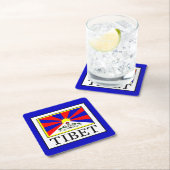 Tibet Rechteckiger Pappuntersetzer (Vor Ort)