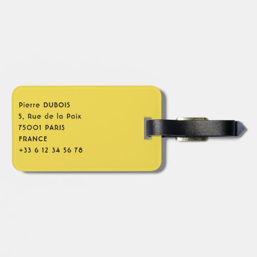 Tibet - Ritual Butter Lampe Gepäckanhänger (Rückseite horizontal)