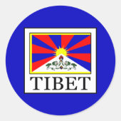 Tibet Runder Aufkleber (Vorderseite)