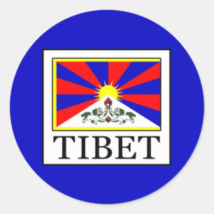 Tibet Runder Aufkleber