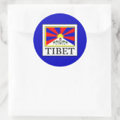 Tibet Runder Aufkleber (Tasche)