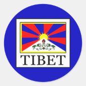 Tibet Runder Aufkleber (Vorderseite)