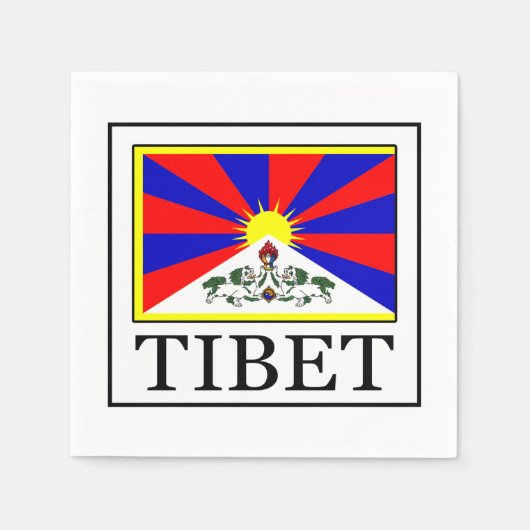 Tibet Serviette (Vorderseite)