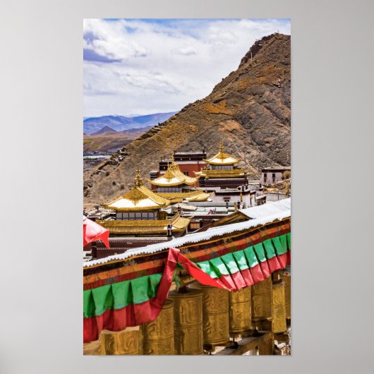 Tibet, Shigatse - Kloster Tashilumpo Poster (Vorne)