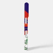 Tibet, Snow Lions, tibetische Flagge - Der Himalay Case-Mate iPhone Hülle (Rückseite / Rechts)