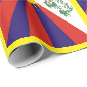 Tibet, Snow Lions, tibetische Flagge - Der Himalay Geschenkpapier (Rolleneckpunkt)