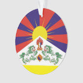 Tibet, Snow Lions, tibetische Flagge - Der Himalay Ornament (Vorderseite)