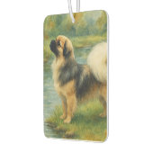 Tibet-Spaniel Autolufterfrischer (Links)