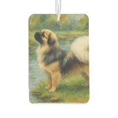 Tibet-Spaniel Autolufterfrischer (Rückseite)