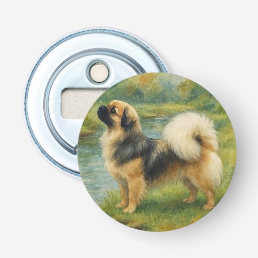 Tibet-Spaniel Flaschenöffner (Vorderseite)