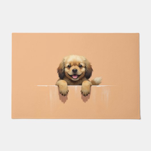 Tibet-Spaniel Fußmatten Kunst Fußmatte (Vorderseite)