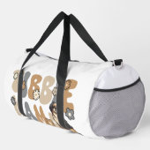 Tibet-Spaniel Groovy Tibbie Mama Duffle Bag (Rechte Ecke)