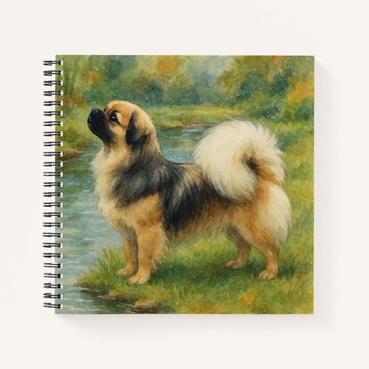Tibet-Spaniel Notizblock (Vorderseite)