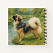 Tibet-Spaniel Notizblock (Rückseite)