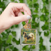 Tibet-Spaniel Schlüsselanhänger (Hand)