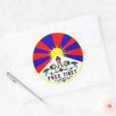 Tibet-Sticker Runder Aufkleber (Umschlag)