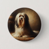 Tibet-Terrier Button (Vorderseite)
