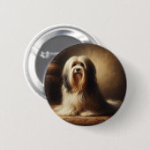 Tibet-Terrier Button (Vorne & Hinten)