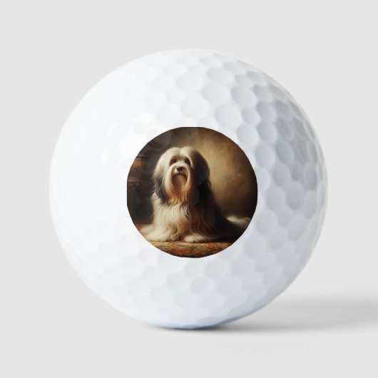 Tibet-Terrier Golfball (Vorderseite)