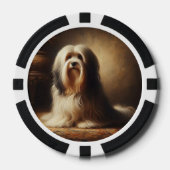 Tibet-Terrier Pokerchips (Vorderseite)