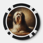 Tibet-Terrier Pokerchips (Rückseite)