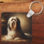 Tibet-Terrier Schlüsselanhänger (Rückseite)