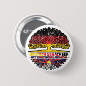 Tibet Tibeter Deutsch Deutschland Baum Wurzel Button (Vorne & Hinten)
