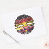 Tibet Tibetisch Deutsch Deutschland Baum Wurzel Runder Aufkleber (Umschlag)