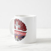 Tibet Tibetisch Schweizer Schweiz Baum Wurzel Kaffeetasse (Vorderseite Links)