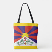Tibet, tibetische Flagge & Snow Lions - Himalaya Tasche (Rückseite)