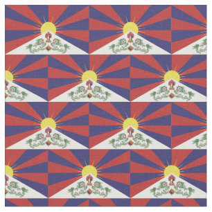 Tibet und tibetische Flaggenfabrik / Himalaya Stoff