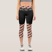 Tibet und tibetische Flaggenmode, Fitness, Sport Capri Leggings (Vorderseite)