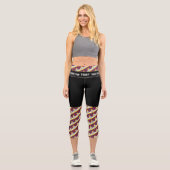 Tibet und tibetische Flaggenmode, Fitness, Sport Capri Leggings (Vorderseite)