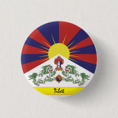 Tibet und Tibetische Flaggenmode reisen / Himalaya Button (Vorderseite)